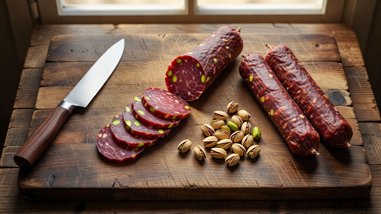Saucisson de Lyon pistaché